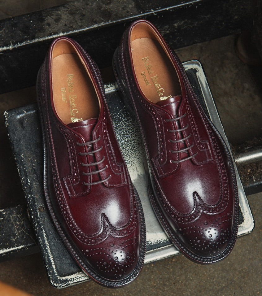 UK01 Longwing Dress Blucher Shoes / German Weiheinmer Calf MTO