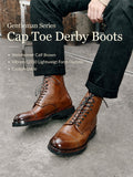 UK02 Cap Toe Derby Dress Boots / Weiheinmer Box Calf MTO