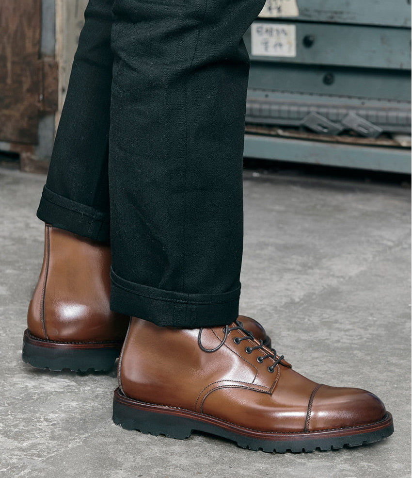 UK02 Cap Toe Derby Dress Boots / Weiheinmer Box Calf MTO