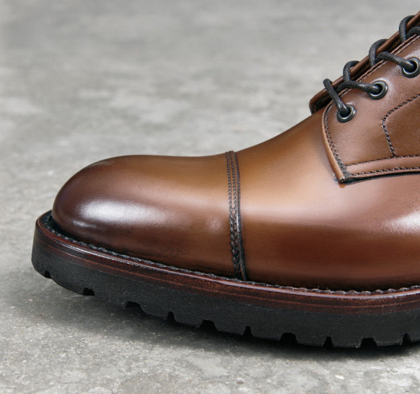 UK02 Cap Toe Derby Dress Boots / Weiheinmer Box Calf MTO