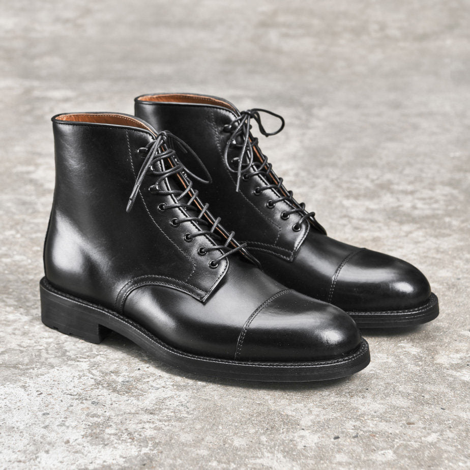 UK02 Cap Toe Derby Dress Boots / Weiheinmer Box Calf MTO