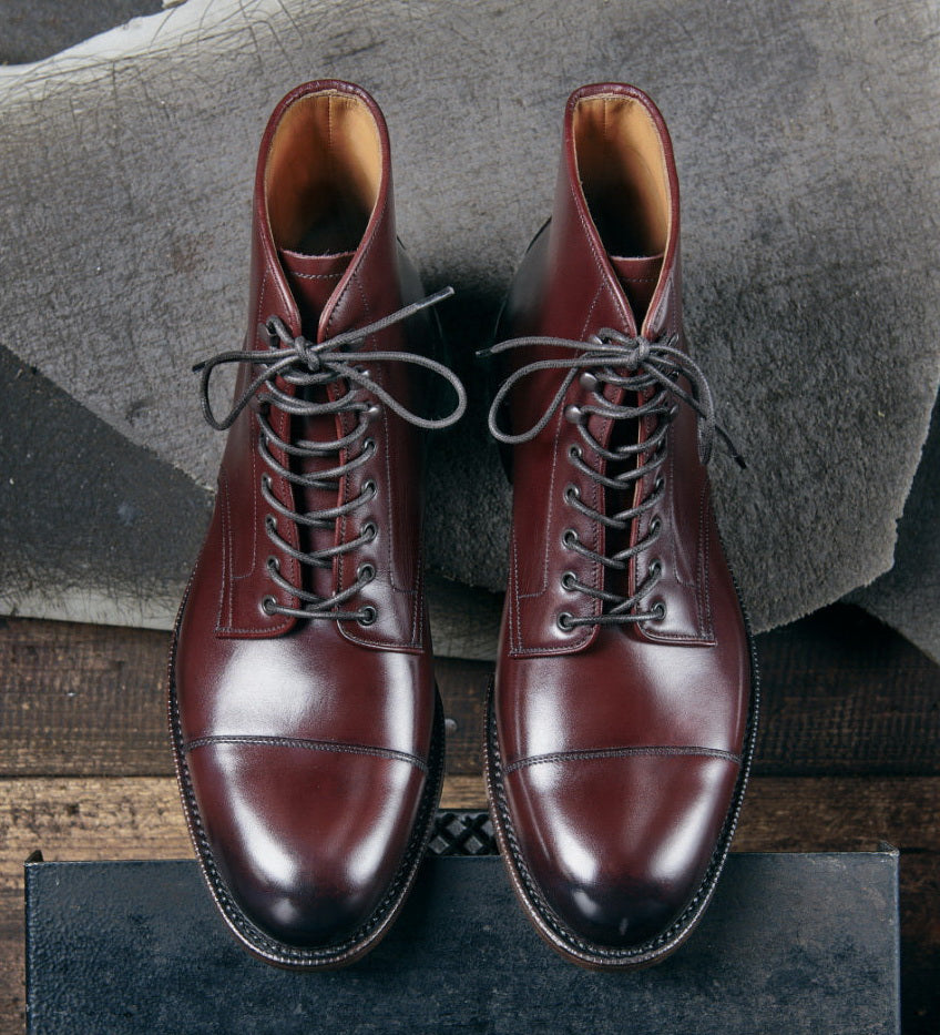 UK02 Cap Toe Derby Dress Boots / Weiheinmer Box Calf MTO