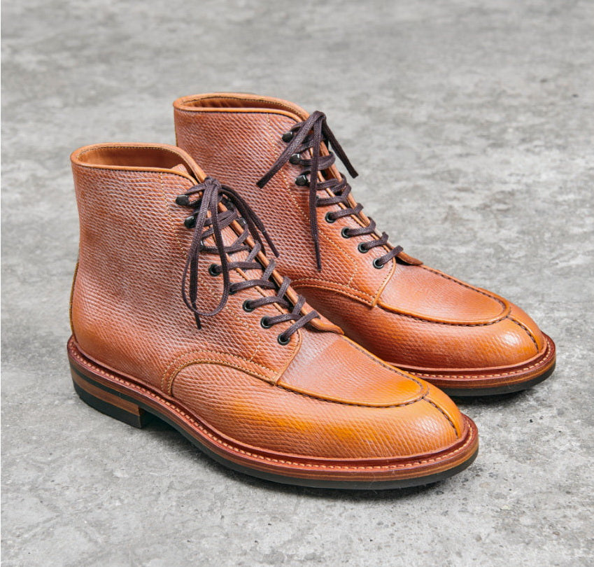 UK02 Norwegian Split Toe Tanker Boots / Hatch Grain Cowhide MTO