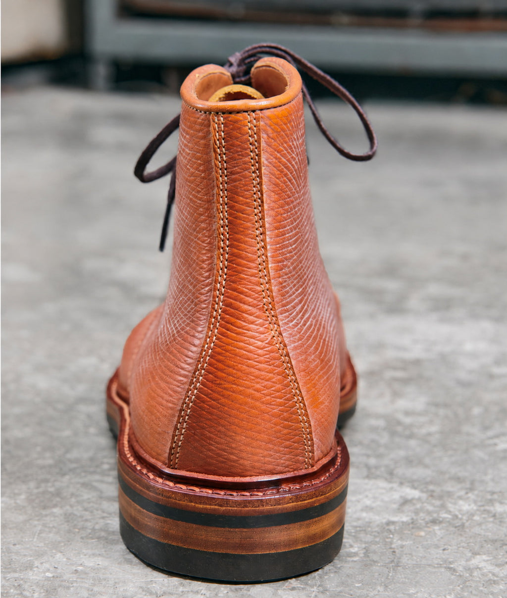 UK02 Norwegian Split Toe Tanker Boots / Hatch Grain Cowhide MTO