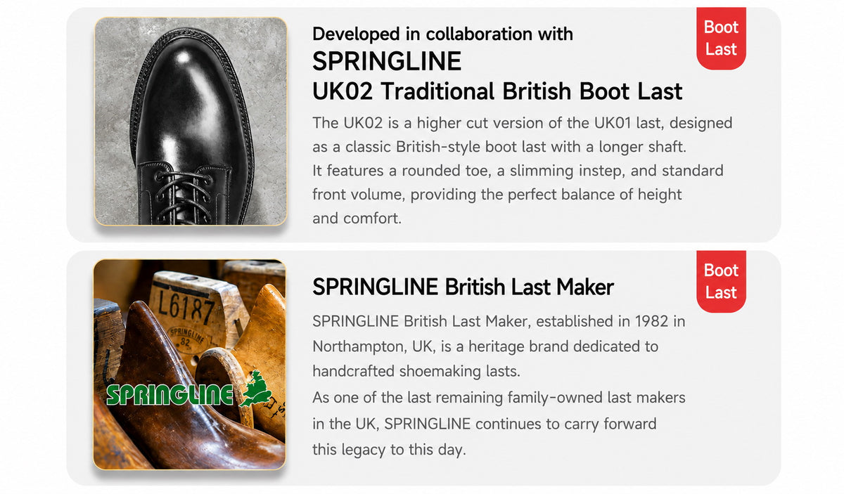 UK02 Norwegian Split Toe Tanker Boots / Hatch Grain Cowhide MTO