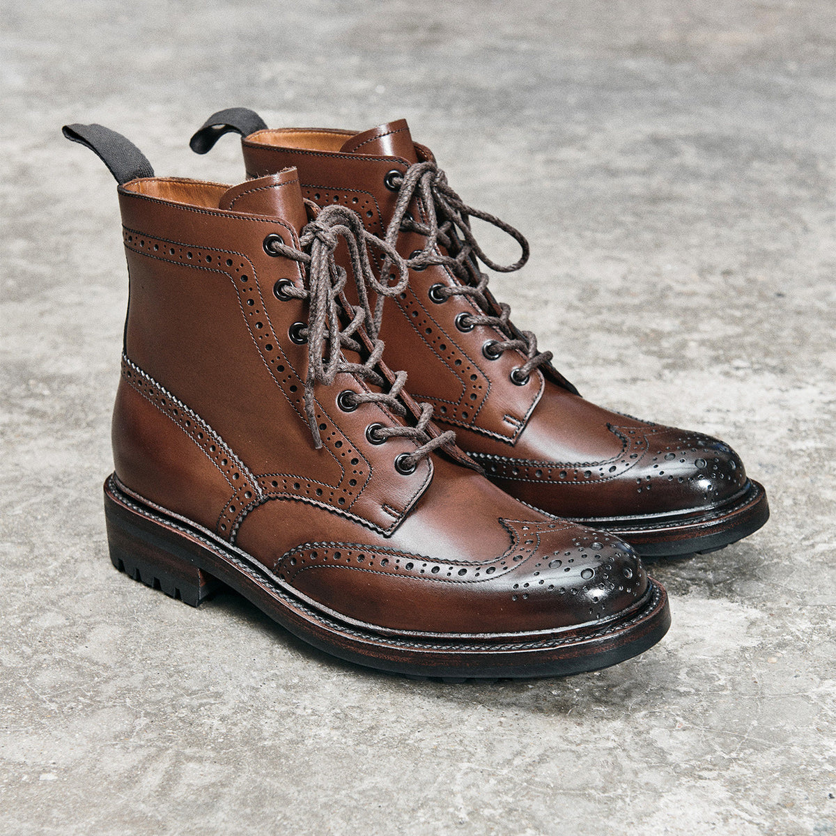 UK04 Brogue Country Boots / German Weiheinmer Calfskin MTO
