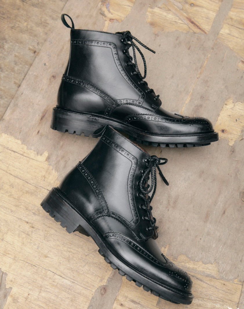 UK04 Brogue Country Boots / German Weiheinmer Calfskin MTO