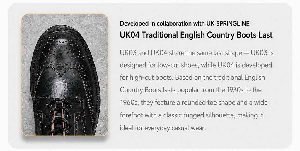 UK04 Brogue Country Boots / German Weiheinmer Calfskin MTO