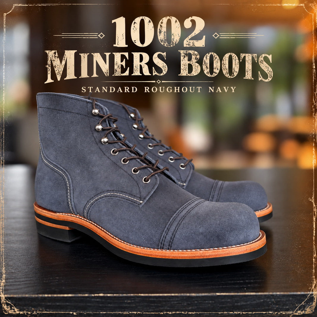 1002 1920s Miner Work Boots / Standard Roughout MTO