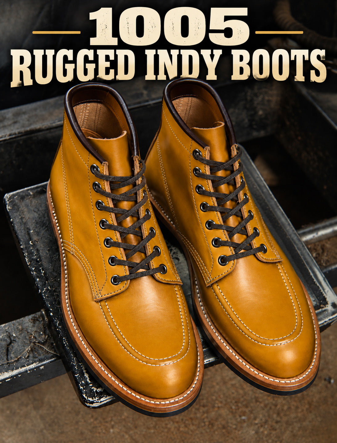 1005 Rugged Indy Boots Proprietary Teacore Cowhide