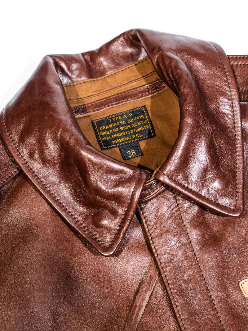 The Great Escape Steve Mcqueen A2 Horsehide Flight Jacket
