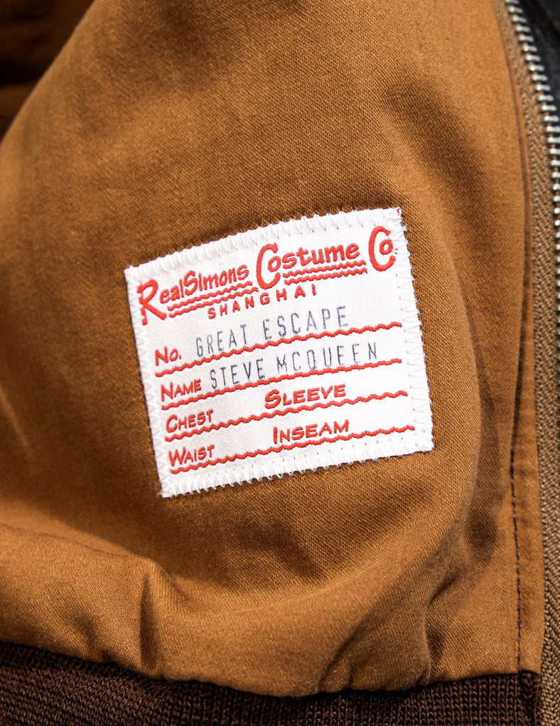 The Great Escape Steve Mcqueen A2 Horsehide Flight Jacket
