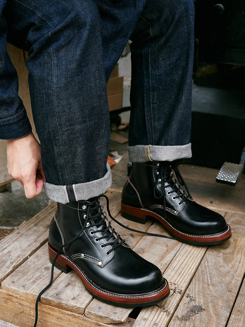 27306 『Bear Head』 Railman Boots / Proprietary Teacore Cowhide MTO