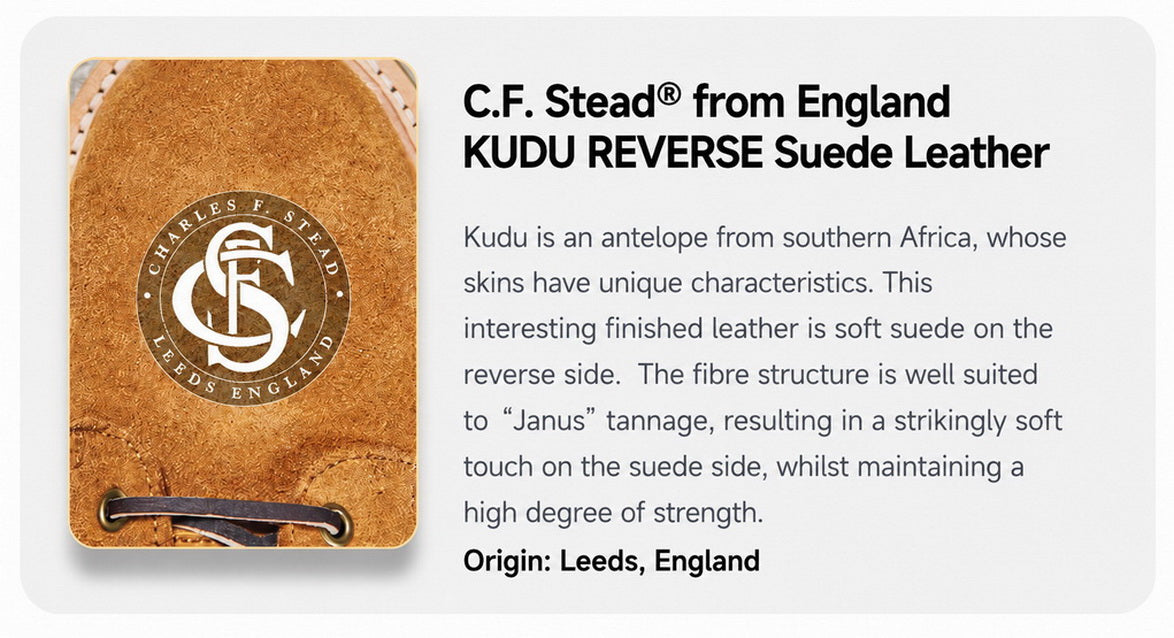 38301 "Warden" Boots / CF Stead Kudu Reverse Antelope Suede MTO