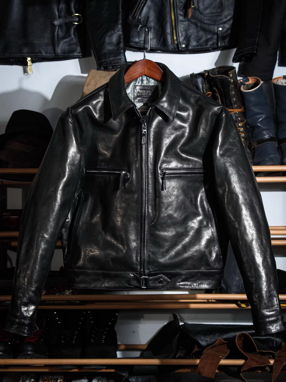 WWII German Luftwaffe Flight Jacket ECO Wax Calfskin