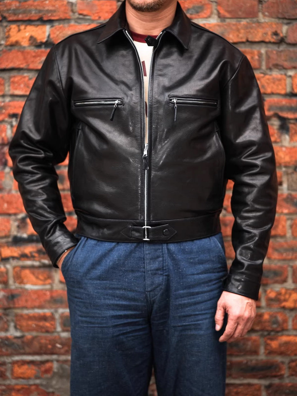 WWII German Luftwaffe Flight Jacket ECO Wax Calfskin