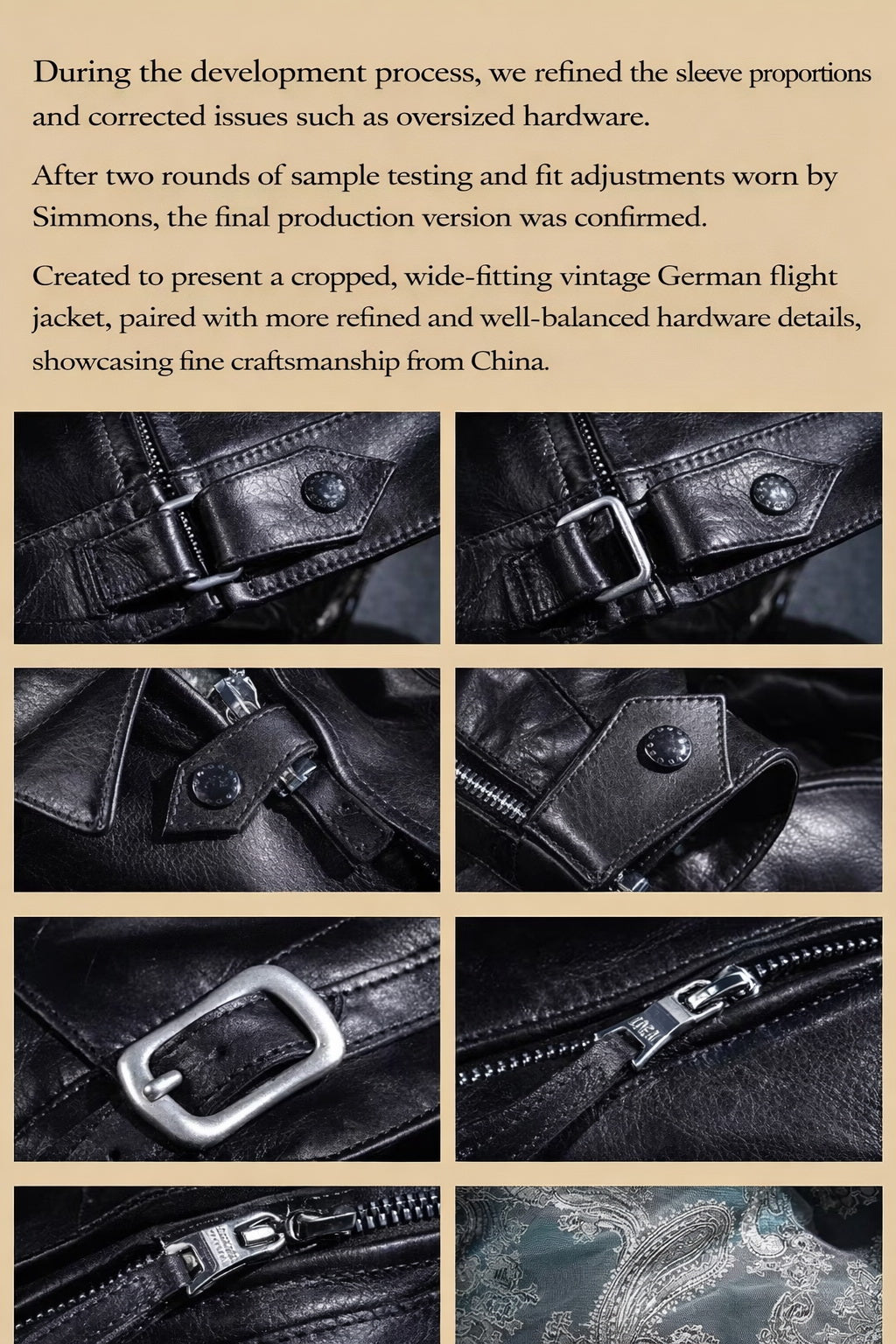 WWII German Luftwaffe Flight Jacket ECO Wax Calfskin