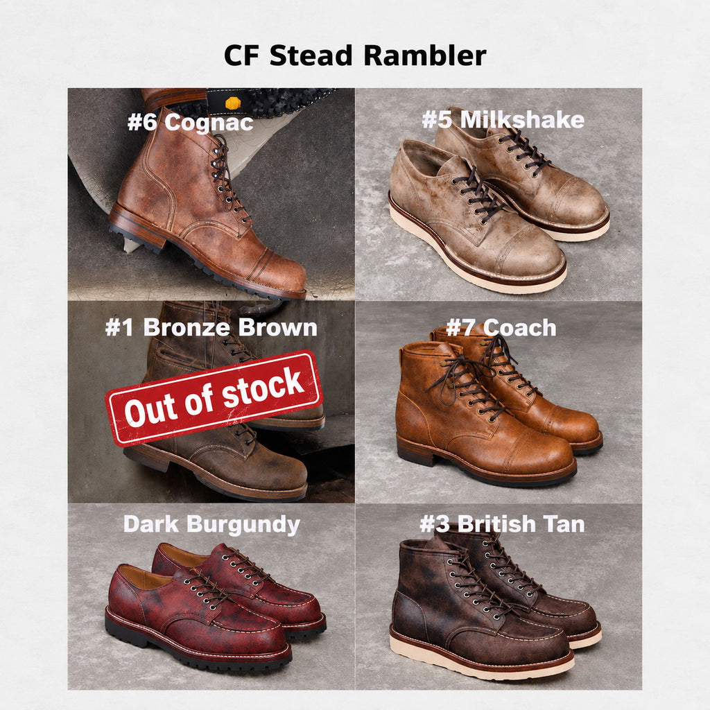 14106 Short Shift Boots / CF Stead Metallic Rambler mto