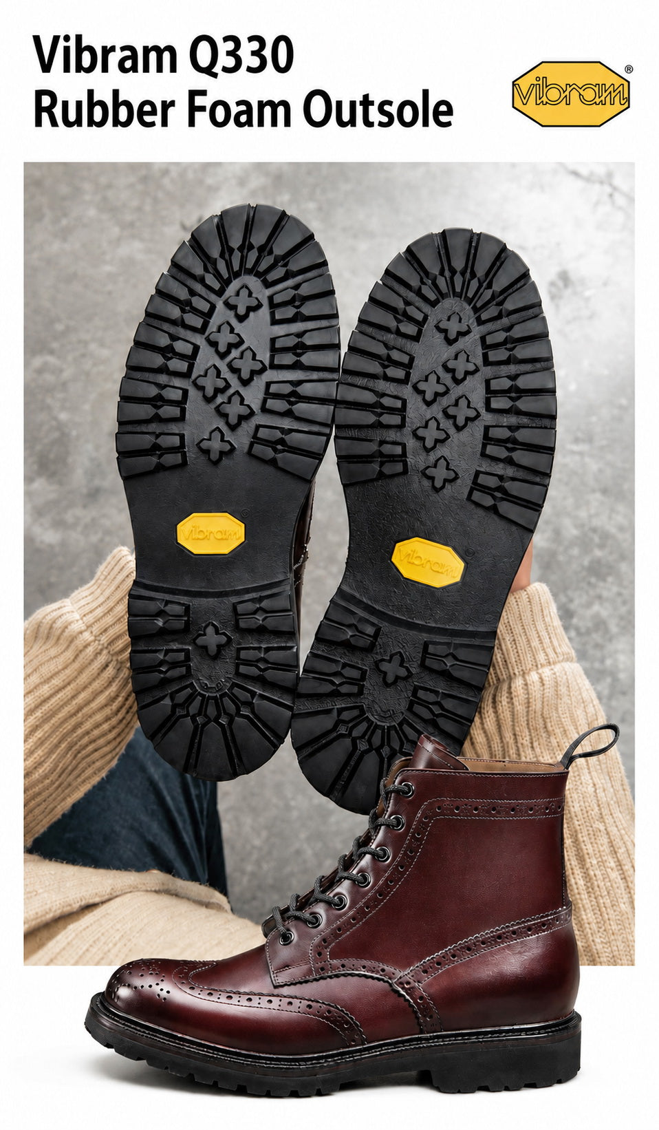 UK04 Brogue Country Boots / German Weiheinmer Calfskin MTO