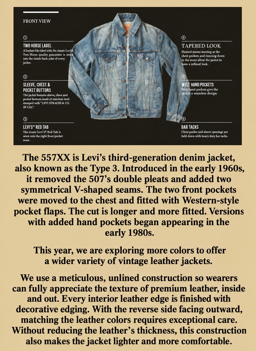1960s TYPE 3 Trucker Jacket Reverse Goatskin Roughout Suede