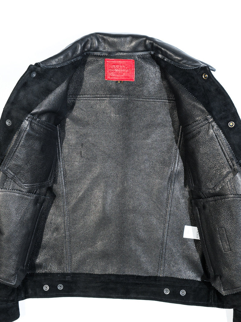 1960s TYPE 3 Trucker Jacket Reverse Goatskin Roughout Suede