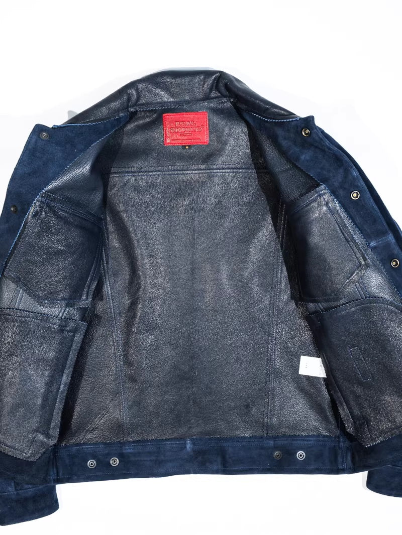 1960s TYPE 3 Trucker Jacket Reverse Goatskin Roughout Suede