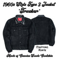 1960s TYPE 3 Trucker Jacket Reverse Goatskin Roughout Suede