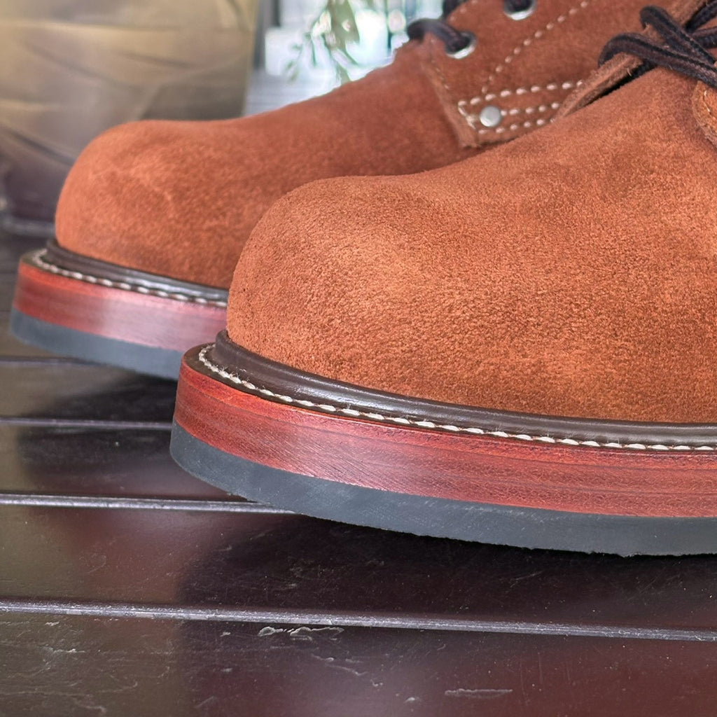 27306 Bear Head Railman Work Boots / Standard Roughout Cowhide MTO