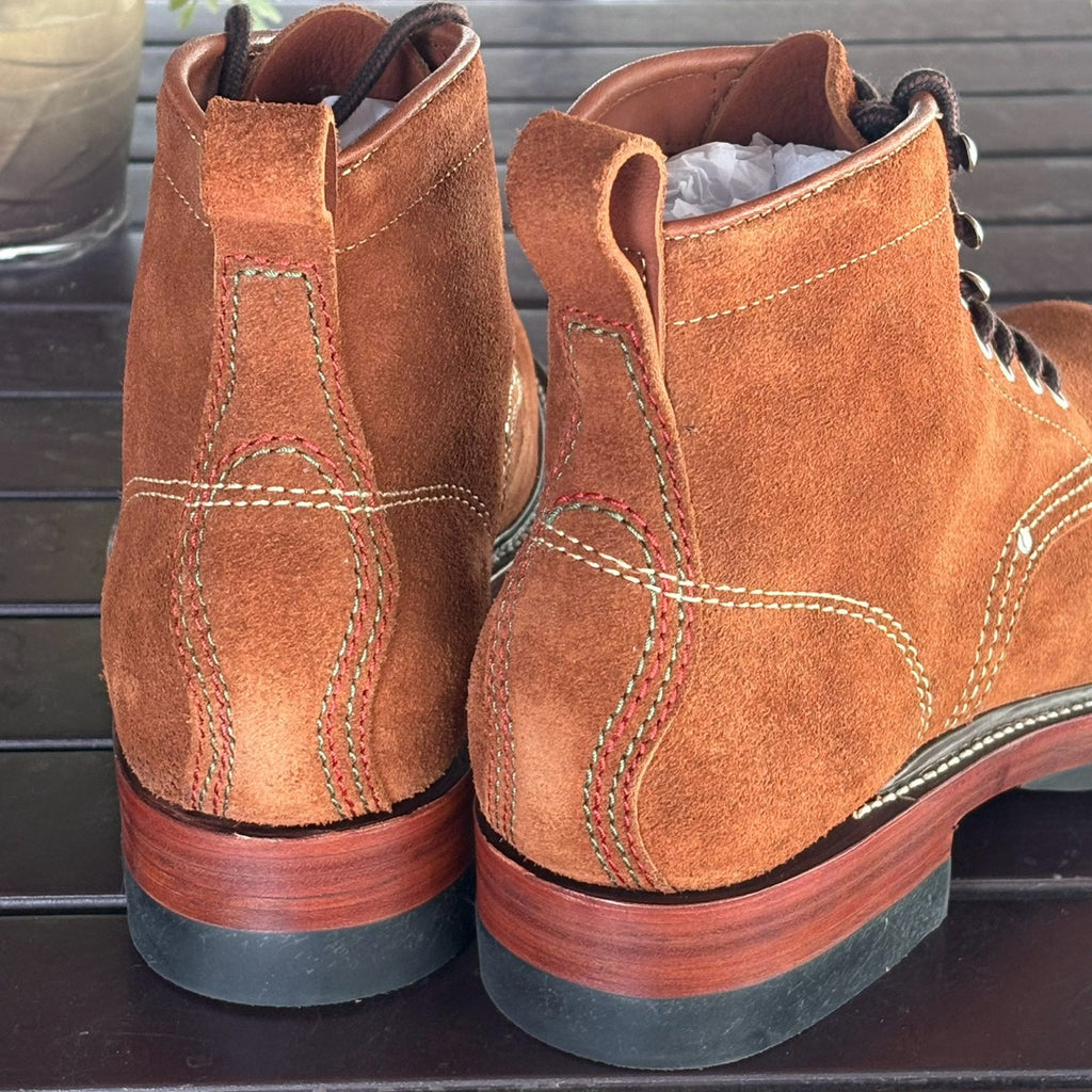 27306 Bear Head Railman Work Boots / Standard Roughout Cowhide MTO